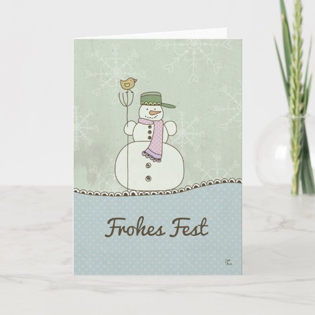 Cartes Pour Fêtes Annuelles Fête des Froides (Devant)