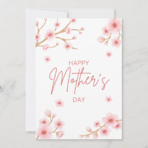 Cartes Pour Fêtes Annuelles Fête des Mères Cerisier en Fleur