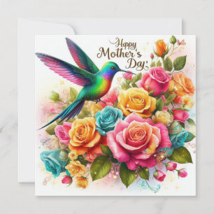 Cartes Pour Fêtes Annuelles Fête des mères Colibri