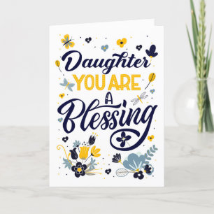 Cartes Pour Fêtes Annuelles Fête des mères de fille Vous êtes une bénédiction