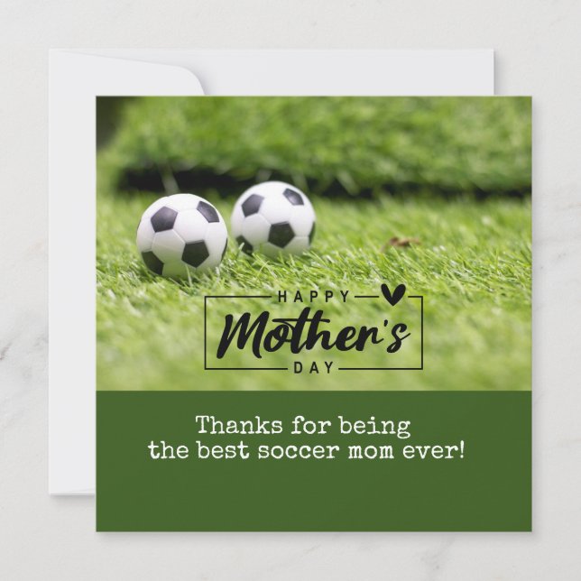 Cartes Pour Fêtes Annuelles Fête des mères de football (Devant)