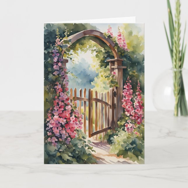 Cartes Pour Fêtes Annuelles Fête des mères de Garden Gate (Devant)