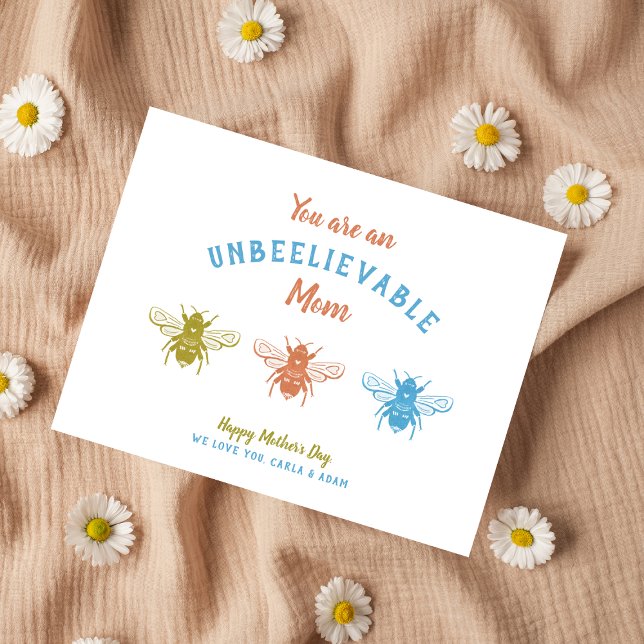 Cartes Pour Fêtes Annuelles Fête des Mères des Abeilles (Créateur téléchargé)