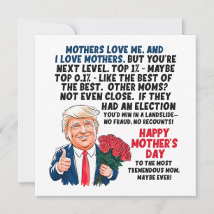 Cartes Pour Fêtes Annuelles Fête des mères Donald Trump