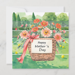 Cartes Pour Fêtes Annuelles Fête des Mères pour joueur de tennis