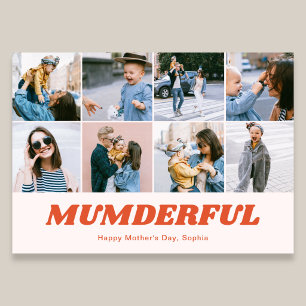 Cartes Pour Fêtes Annuelles Fête des mères rétro Mère-veilleuse 12 Collage pho