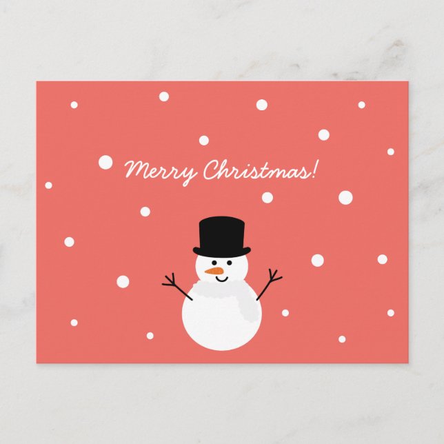 Cartes Pour Fêtes Annuelles Fête des motoneiges mignonne neige Joyeux Noël (Devant)
