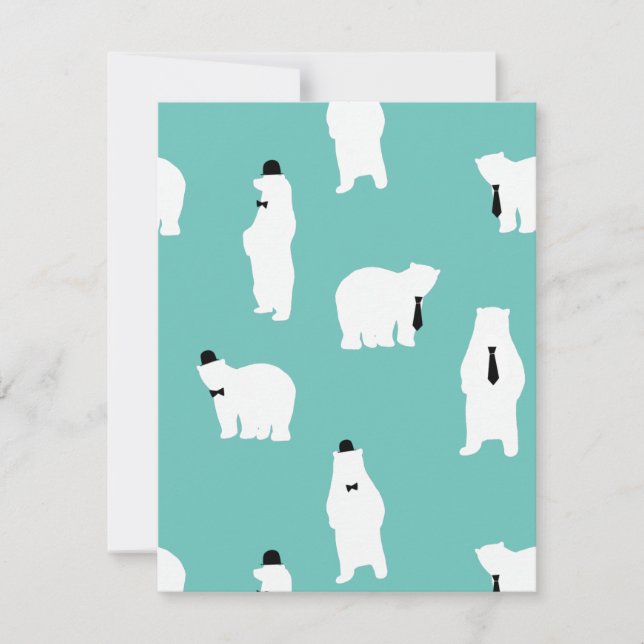 Cartes Pour Fêtes Annuelles Fête des pères Cadeau Cool Papa Ours polaire (Devant)