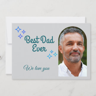 Cartes Pour Fêtes Annuelles Fête des Pères Photo et Message personnalisés