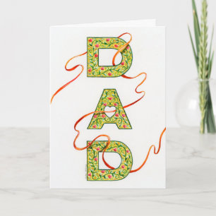 Cartes Pour Fêtes Annuelles Fête des pères Religieuse DAD Merci Dieu Pour Votr