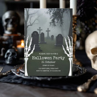 Fête d'Halloween du cimetière froid