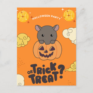 Cartes Pour Fêtes Annuelles Fête d'Halloween Trick Or Treat Tapier Citrouille