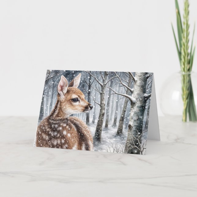 Cartes Pour Fêtes Annuelles Fête d'hiver Noël (Devant)