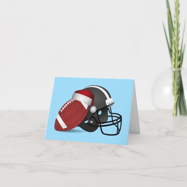 Cartes Pour Fêtes Annuelles Fête Du Football Et Du Casque (Devant)