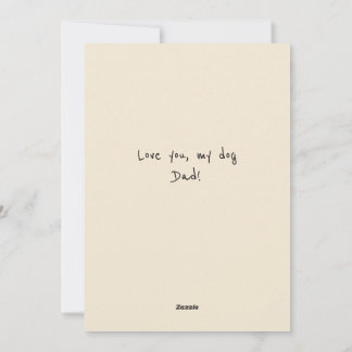 Cartes Pour Fêtes Annuelles Fête du Père du Chien Funny Papa
