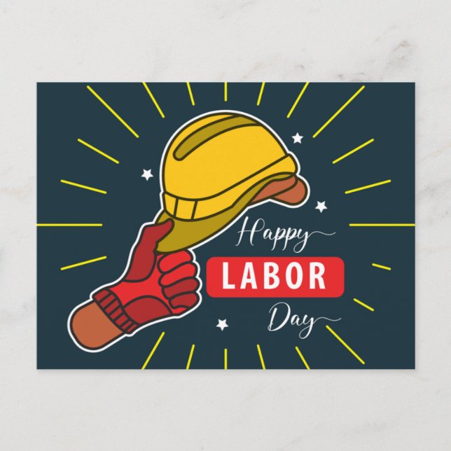 Cartes Pour Fêtes Annuelles Fête du travail (Devant)
