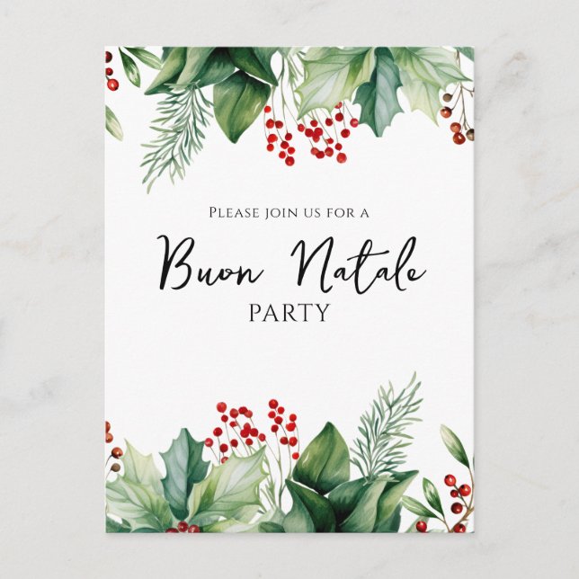 Cartes Pour Fêtes Annuelles fête nationale de Noël italienne (Devant)