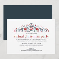 Fête Virtuelle de Noël Cheval Dala Art Populaire N
