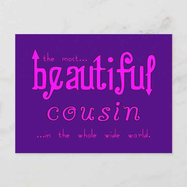 Cartes Pour Fêtes Annuelles Fêtes d'anniversaire Noël : Belle Cousin (Devant)