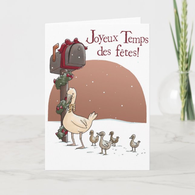 Cartes Pour Fêtes Annuelles Fêtes de DES de Temps de Joyeux (Devant)