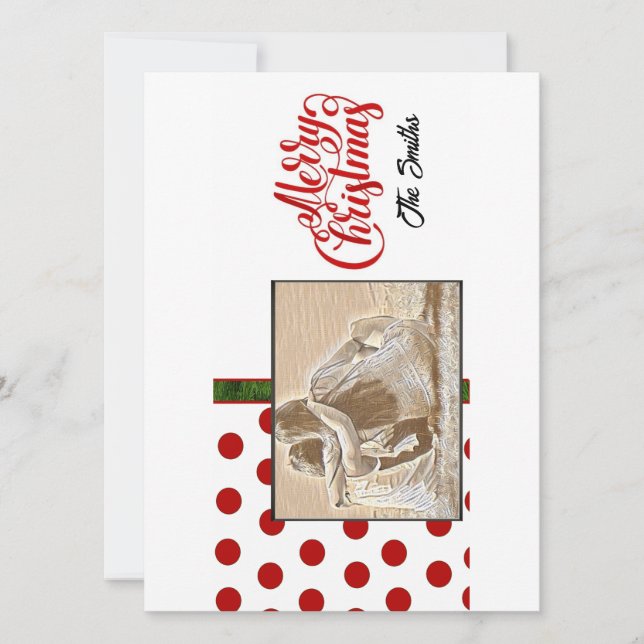 Cartes Pour Fêtes Annuelles Fêtes de Noël (Devant)