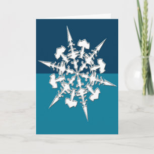 Cartes Pour Fêtes Annuelles Fêtes de Noël Artistique Conception de Flocon de N