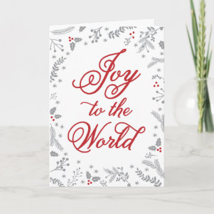 Cartes Pour Fêtes Annuelles Fêtes de Noël des baies d'hiver 1 photo pliée