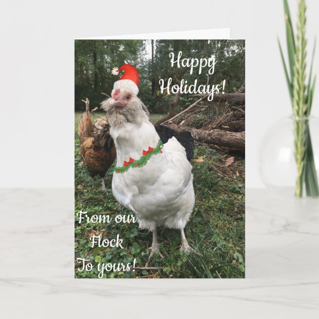 Cartes Pour Fêtes Annuelles Fêtes de Noël en partageant des salutations heureu (Devant)