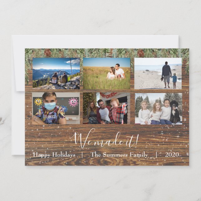 Cartes Pour Fêtes Annuelles Fêtes de Noël Nous L'Avons Fait Photo 2021 (Devant)