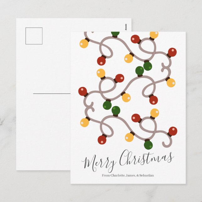 Cartes Pour Fêtes Annuelles Fêtes de Noël personnalisées (Devant / Derrière)