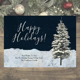 Cartes Pour Fêtes Annuelles Fêtes d'hiver élégantes et modernes