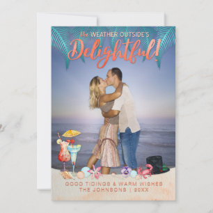 Cartes Pour Fêtes Annuelles Fêtes tropicales Noël en Floride Photo