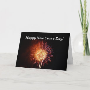 Cartes Pour Fêtes Annuelles Feu d'artifice du Nouvel An
