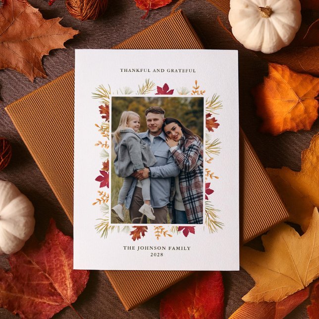 Cartes Pour Fêtes Annuelles Feuillage d'automne (Créateur téléchargé)