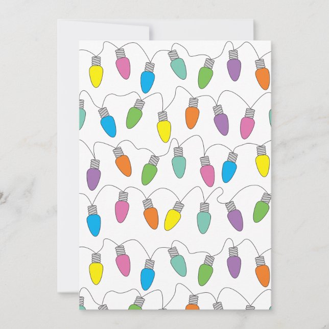 Cartes Pour Fêtes Annuelles Feux de Noël (Devant)