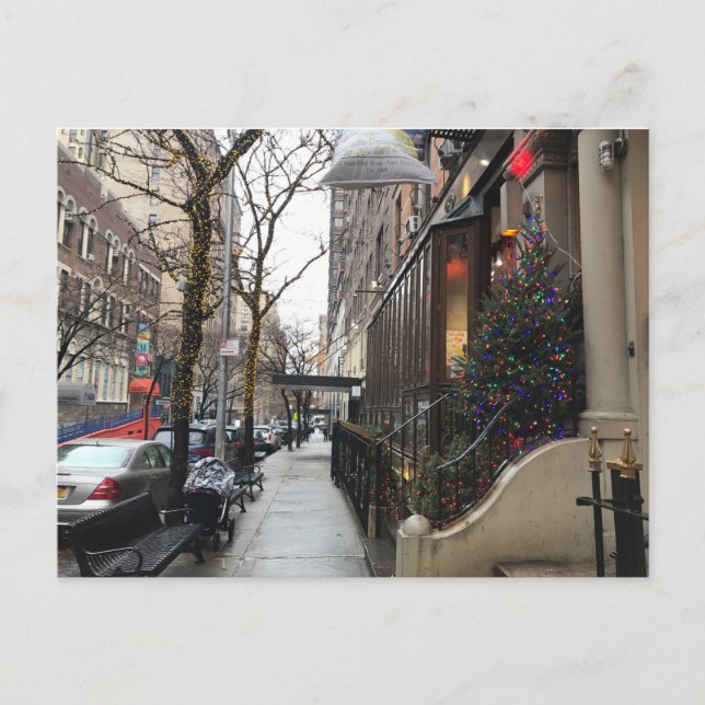 Cartes Pour Fêtes Annuelles Feux de Noël NYC Upper West Side Photographie (Devant)