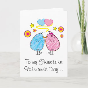 Cartes Pour Fêtes Annuelles Fiancée Valentine's Card