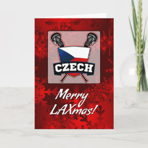 Cartes Pour Fêtes Annuelles Fiche de Noël du bouclier de crosse tchèque