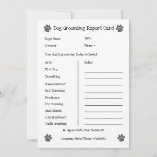 Cartes Pour Fêtes Annuelles Fiche de rapport sur la culture de chien