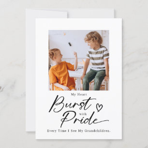 Cartes Pour Fêtes Annuelles Fier Grand-Parent Cardiaque Moments Grand-Enfant