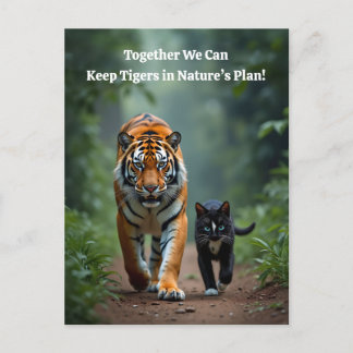 Cartes Pour Fêtes Annuelles Fierce Feline amis dans le sondage