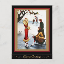 Figure Patinage Art Déco Dames de Noël