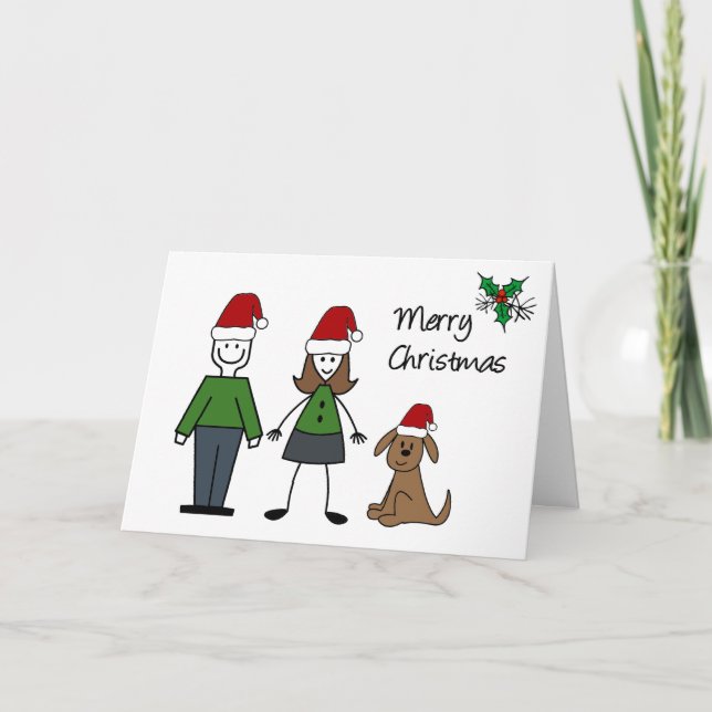 Cartes Pour Fêtes Annuelles Figures de Noël (Devant)