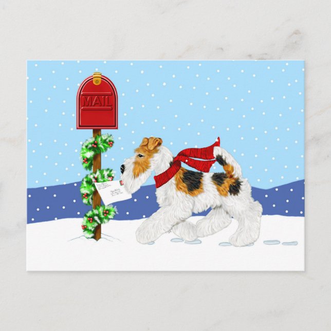 Cartes Pour Fêtes Annuelles Fil Fox Christmas Mail (Devant)