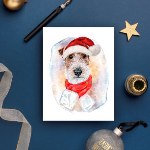 Cartes Pour Fêtes Annuelles Fil Fox Terrier Cadeaux De Noël Pour Les Amateurs 
