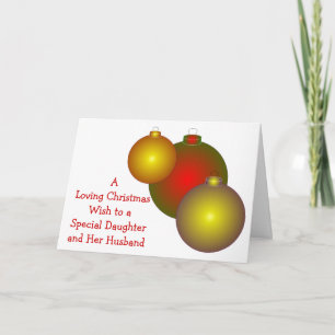 Cartes Pour Fêtes Annuelles Fille Baubles Et Fils-En-Belle Noël
