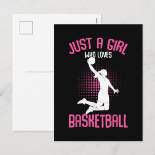 Cartes Pour Fêtes Annuelles Fille de basketball Femmes