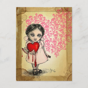 Cartes Pour Fêtes Annuelles Fille de la Saint-Valentin malveillante