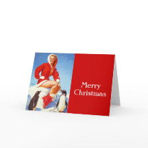 Fille de Noël rétro Vintage