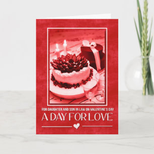 Cartes Pour Fêtes Annuelles Fille et Fils en droit Gâteau de la Saint-Valentin